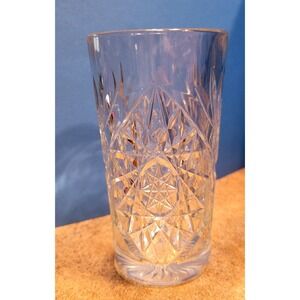 2 Luminarc France Longchamp Crystal Highball Glasses Set of 2 Diamond Cut 6.25in